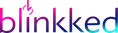 "Buntes Logo mit dem Wort 'blinkked' in leuchtenden Farben."
