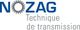 Logo de Nozag avec un engrenage symbolisant la technique de transmission.