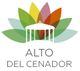 Logotipo con un cenador y hojas de colores. Texto: "Alto del Cenador".
