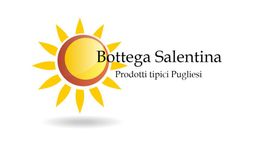 Logo con sole giallo e testo: "Bottega Salentina - Prodotti tipici Pugliesi".