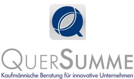 Logo von Quersumme mit Slogan "Kaufmännische Beratung für innovative Unternehmen".