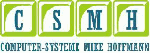 Logo mit den Buchstaben CSMH, darunter steht "Computer-Systeme Mike Hoffmann".