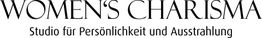 Frauencharisma: Studio für Persönlichkeit und Ausstrahlung, schwarzer Text auf weißem Hintergrund.