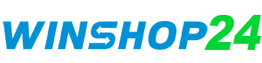 Text-Logo "WINSHOP24" in Blau und Grün.