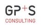 Logo mit der Aufschrift "GP+S CONSULTING" in schwarzem und rotem Text.