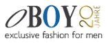Logo von OBOY: "20 Jahre exklusive Herrenmode."