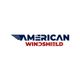 Logo with "American Windshield" text and a stylized wing design on the left side.