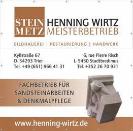 Steinmetzbetrieb für Bildhauerei, Restauration und Handwerk in Trier und Stadtbredimus.