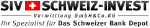 Logo der Schweiz-Invest mit rotem Kreuz, Text: "Ihr Spezialist für Das Schweizer Bank Depot".