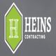 Green and gray "Heins Contracting" logo with stylized "H" design.