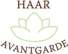 Logo mit stilisiertem Lotus und Text "Haar Avantgarde".