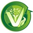 Green circular logo with a "V" and leaf design.