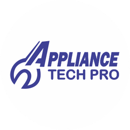 Appliance Tech Pro logo in blue with a stylized wrench design.