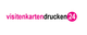 "Logo mit Text 'visitkarten' in Pink und '24' in einem rosa Kreis rechts davon."