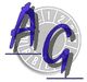 Grafik mit blauen Buchstaben "AG" vor einer grauen Uhr mit Zahlen von eins bis zwölf.