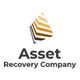 Logo of Asset Recovery Company with a stylized upward arrow design above the text.