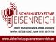 Logo von Sicherheitssysteme Eisenreich mit Kontaktinformationen und Webseite.