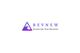 Triangle logo with a wave and "REVNEW: Accelerate Your Revenue" text in purple and black.