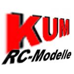 Logo mit rotem "KUM" und schwarzem "RC-Modelle" auf weißem Hintergrund.