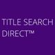Text on a purple background: "TITLE SEARCH DIRECT™".