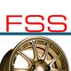 Schriftzug "FSS" über einem Bild von einer stilisierten Felge.