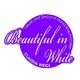 Lila Kreis-Logo: "Beautiful in White" mit Claudia Weigl, Second Hand Brautmoden.