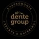 Logo der "al dente group" mit dem Text "Gastronomie, Events & Catering" auf schwarzem Hintergrund.