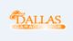 Orange logo with a hat says "DALLAS GARAGE DOOR" on a light background.