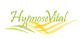 Schriftzug "HypnoseVital" in Grün mit gelb-grünen Wellen darunter.