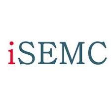 Logo with the text "iSEMC", with "i" in red and "SEMC" in blue.