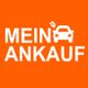 Text "MEIN ANKAUF" mit Autosymbol auf orangefarbenem Hintergrund.