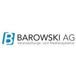 Logo der Barowski AG mit dem Text "Veranstaltungs- und Mediensysteme".