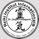 Logo des Reiki Institut International mit japanischen Zeichen und Städtenamen.