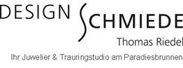 Logo der Designschmiede Thomas Riedel, Juwelier & Trauringstudio am Paradiesbrunnen.