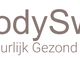 BodySwitch logo met slogan "Natuurlijk Gezond" en vier groene stippen in verloop tonen.