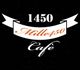 Logo con scritte: "1450", "Mille450" e "Cafè" su sfondo nero.
