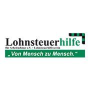 Logo des Lohnsteuerhilfevereins mit dem Slogan "Von Mensch zu Mensch" auf grünem Hintergrund.