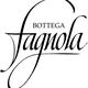 Logo con scritta "Bottega Fagnola" in carattere elegante e artistico.