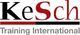 Logo von KeSch Training International, schwarz-rote Schrift auf weißem Hintergrund.