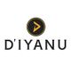 Logo of D'IYANU with a yellow and black arrow symbol above the brand name in bold letters.