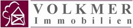 Logo von Volkmer Immobilien mit Haus- und Baum-Symbol auf lila Hintergrund.