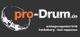 Logo mit einer Trommel und Text: pro-Drum.de, Schlagzeugunterricht in Heidelberg und Bad Rappenau.