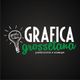 Logo "Grafica Grossetana" con lampadina e scritte "buone idee".