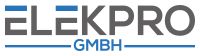 Logo der Firma ELEKPRO GmbH, mit blau-grauer Schrift.