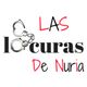 Texto "Las locuras de Nuria" con esposas en forma de letra "o".