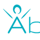 Logo con scritta "ideAbile", la "A" stilizzata rappresenta una figura umana. Sfondo nero.