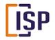 Logo mit den Buchstaben "ISP" im Inneren, umrahmt von orangefarbenen und violetten Linien.