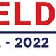 Logo Deldense, 1982-2022, 40 jaar jubileum met een pictogram van een grasmaaier.
