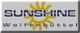 Logo mit gelber Sonne und Text „Sunshine Wolfenbüttel“ auf grauem Hintergrund.