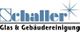 Logo von Schaller Glas & Gebäudereinigung mit einem blauen Sternsymbol.